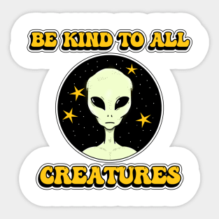 Be Kind To All Creatures Sticker